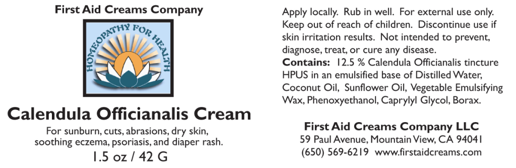 Calendula Cream label