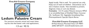 Ledum Palustre Cream Label